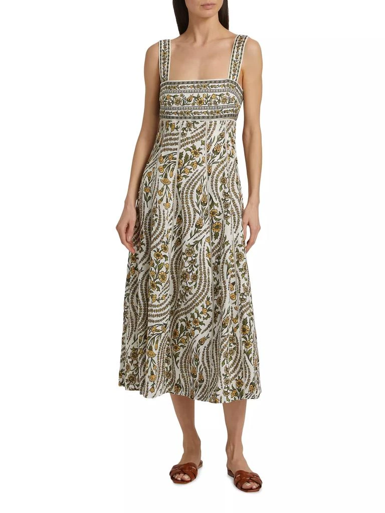 VERONICA BEARD Rye Floral Linen Dress 2
