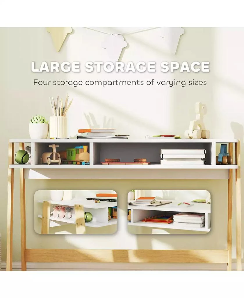 HONGGE Kids Desk and Chair Set with Storage for Ages 3–12 3