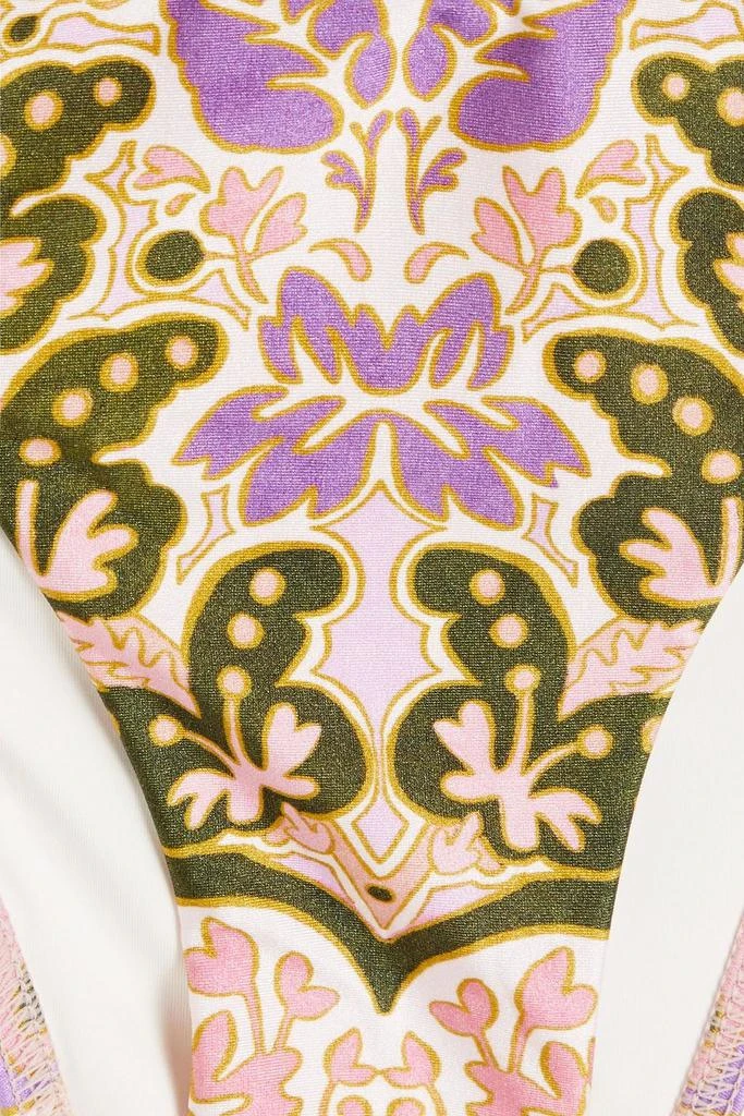 Zimmermann Printed bandeau bikini 4