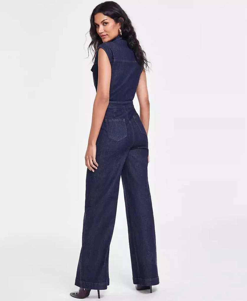 INC International Women's Wide-Leg Denim Jumpsuit, Created for Macy's 2
