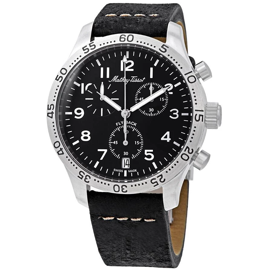 Mathey-Tissot Flyback Type 21 Chronograph Black Dial Men's Watch H1821CHALNG 1