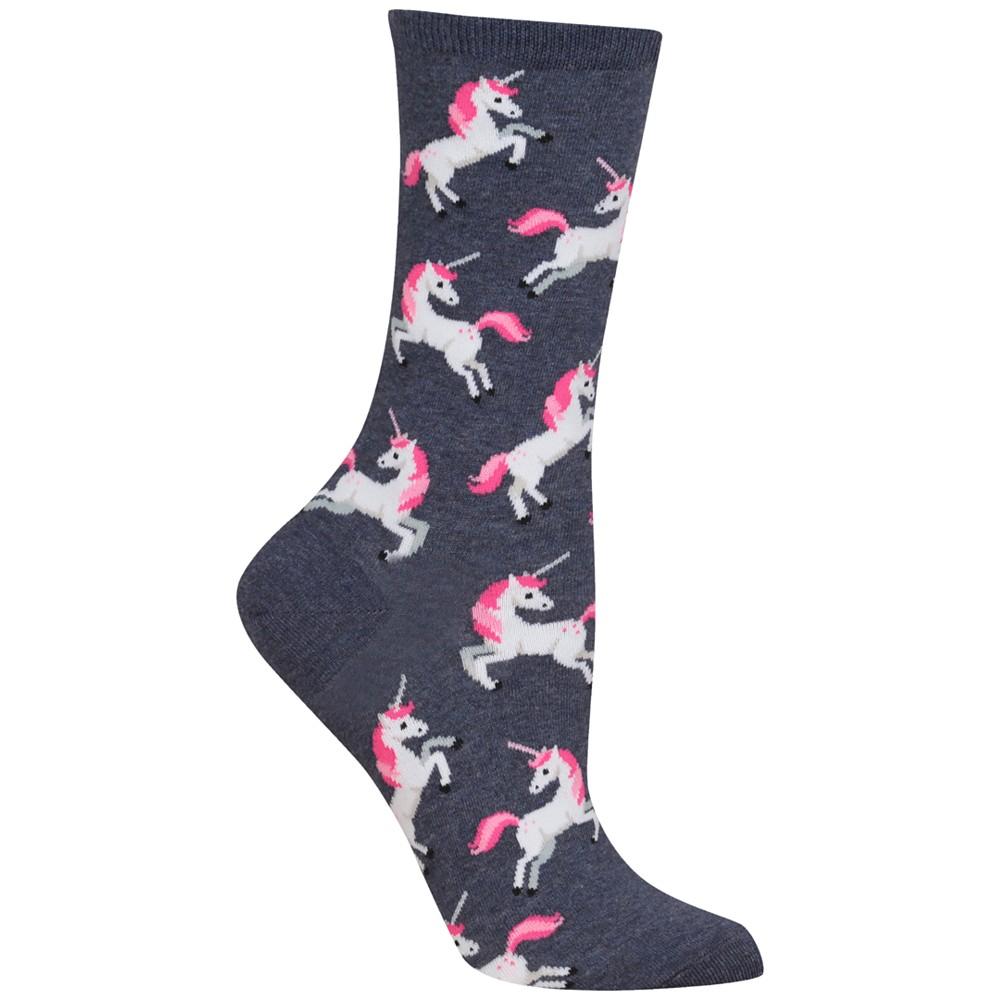 Hot Sox Women's Unicorn Fashion Crew Socks