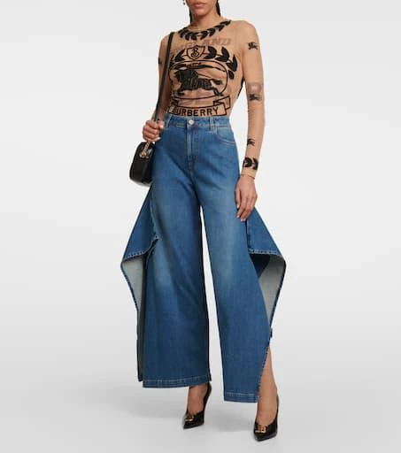 Burberry High-rise wide-leg jeans 2