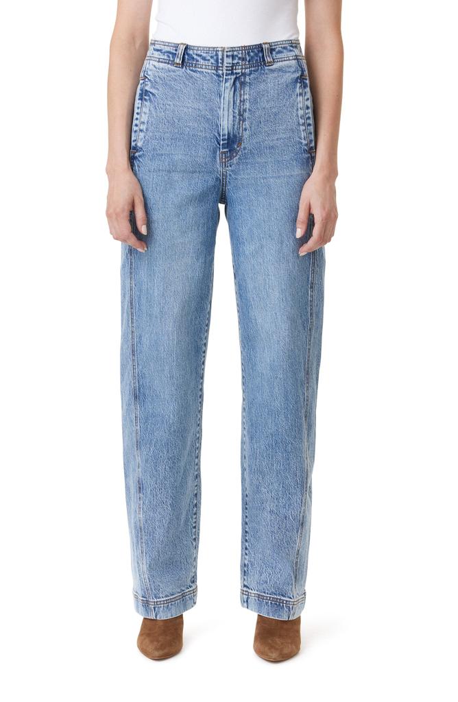 Habitual High Waist Side Panel Ankle Barrel Leg Jeans