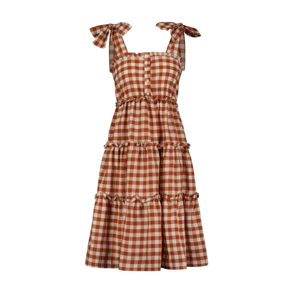 THE SHIRT Sylvana Dress In Check Print 4