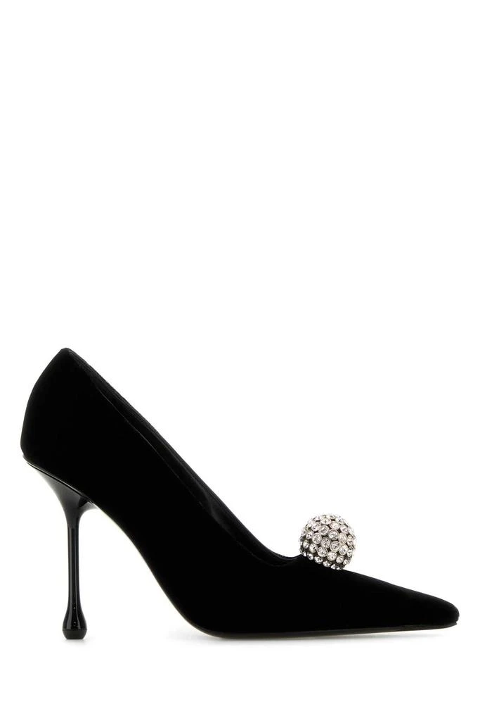 Jimmy Choo Black Velvet Orb Pumps 1