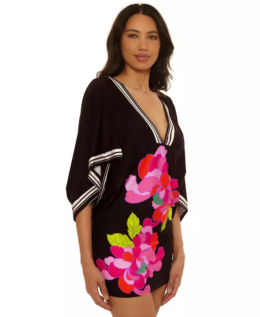Trina Turk Women's Bougainvillea V-Neck Swim Tunic Cover-Up
