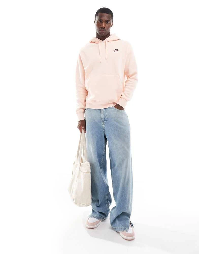 NIKE Nike Club Vignette hoodie in washed coral 4