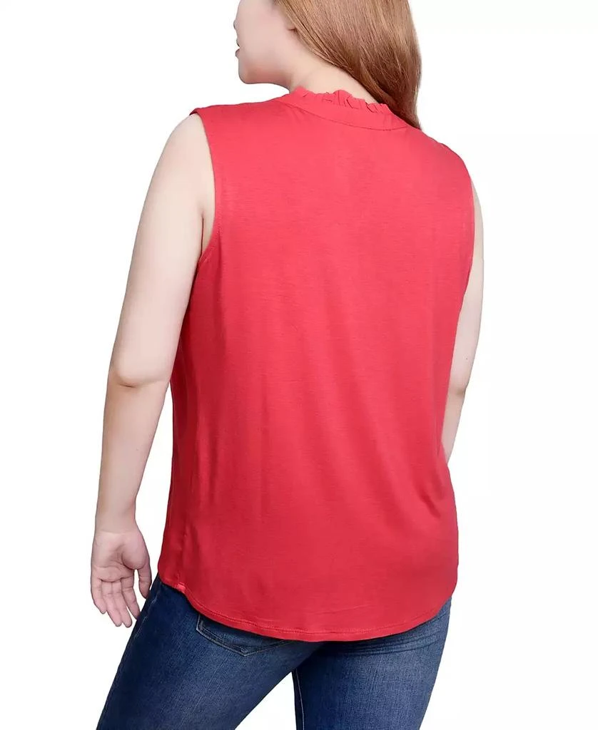 NY Collection Petite Sleeveless Yoked Blouse Top 7