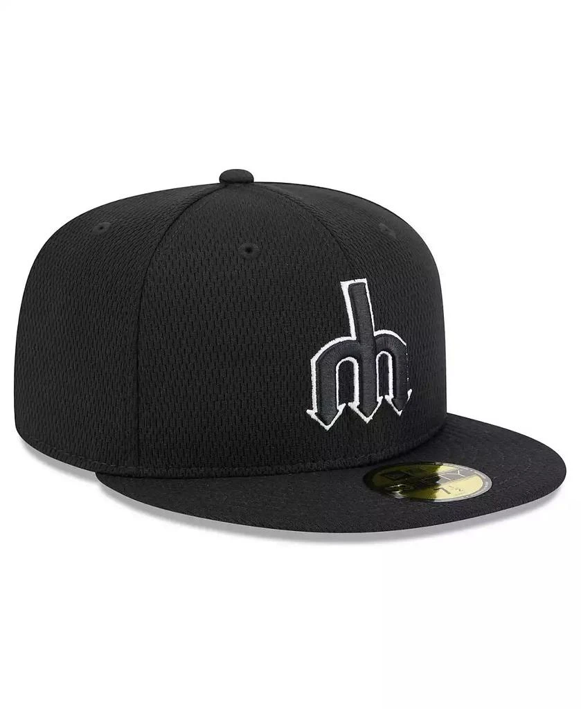 New Era Men's Black Seattle Mariners 2025 MLB Clubhouse 59FIFTY Fitted Hat 4