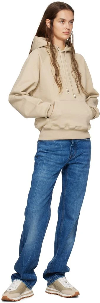 AMI Beige Ami De Coeur Hoodie 4