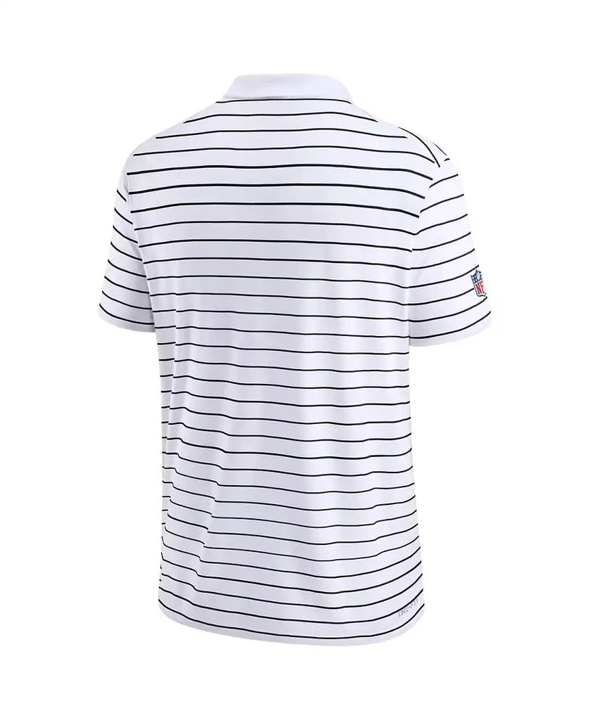 NIKE Men's White Carolina Panthers Sideline Lock Up Victory Performance Polo 2