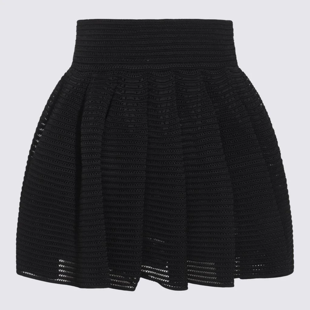 Alaia Black Viscose Mini Skirt 2