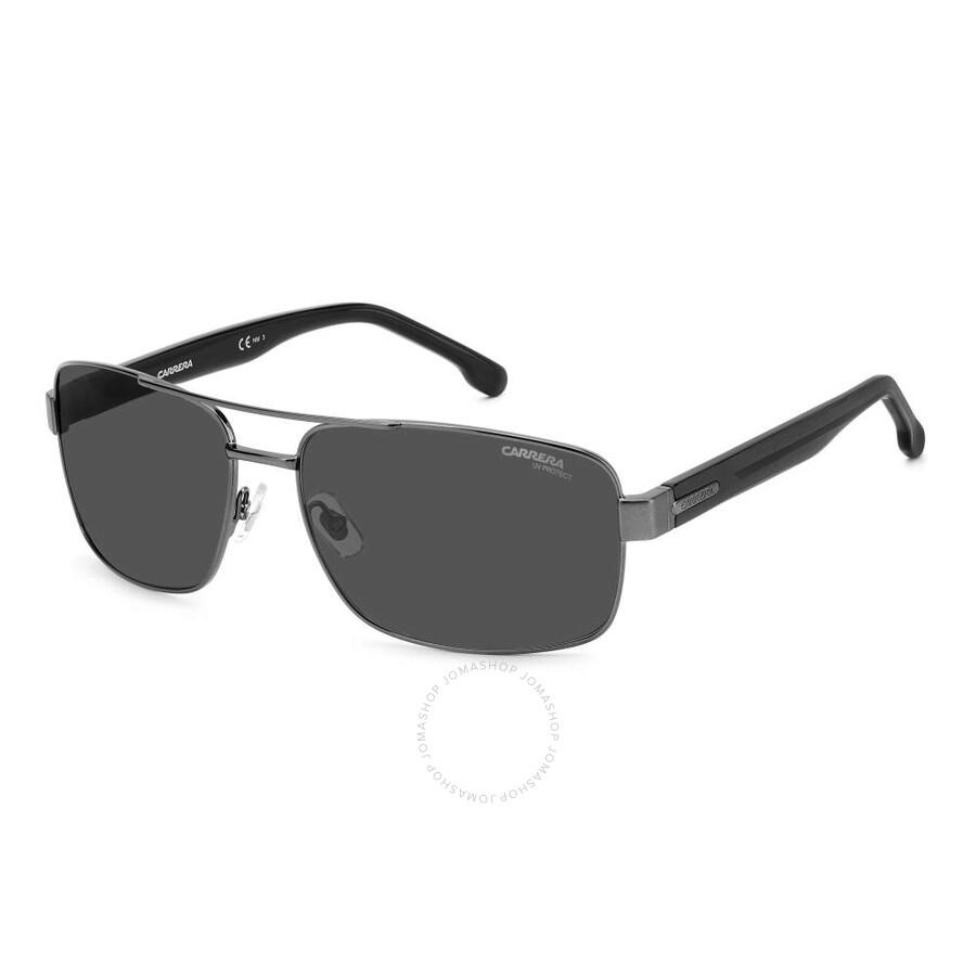 Carrera Grey Rectangular Men's Sunglasses CARRERA 8063/S 0KJ1/IR 61