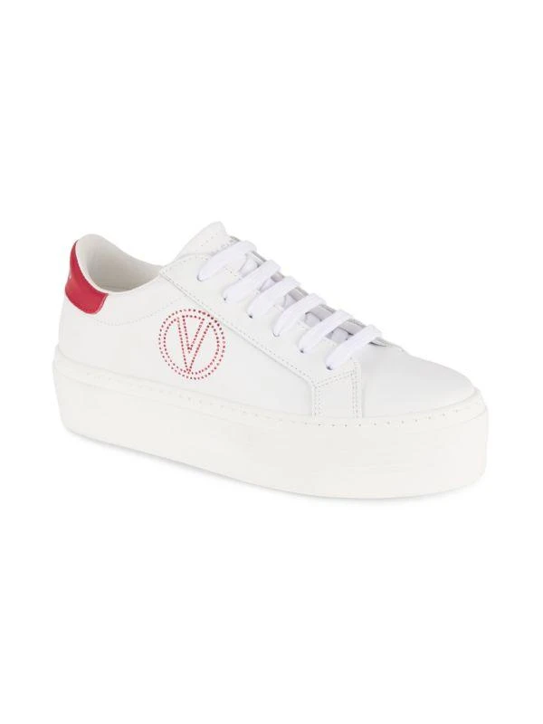 Mario Valentino Serena Logo Leather Sneakers 2