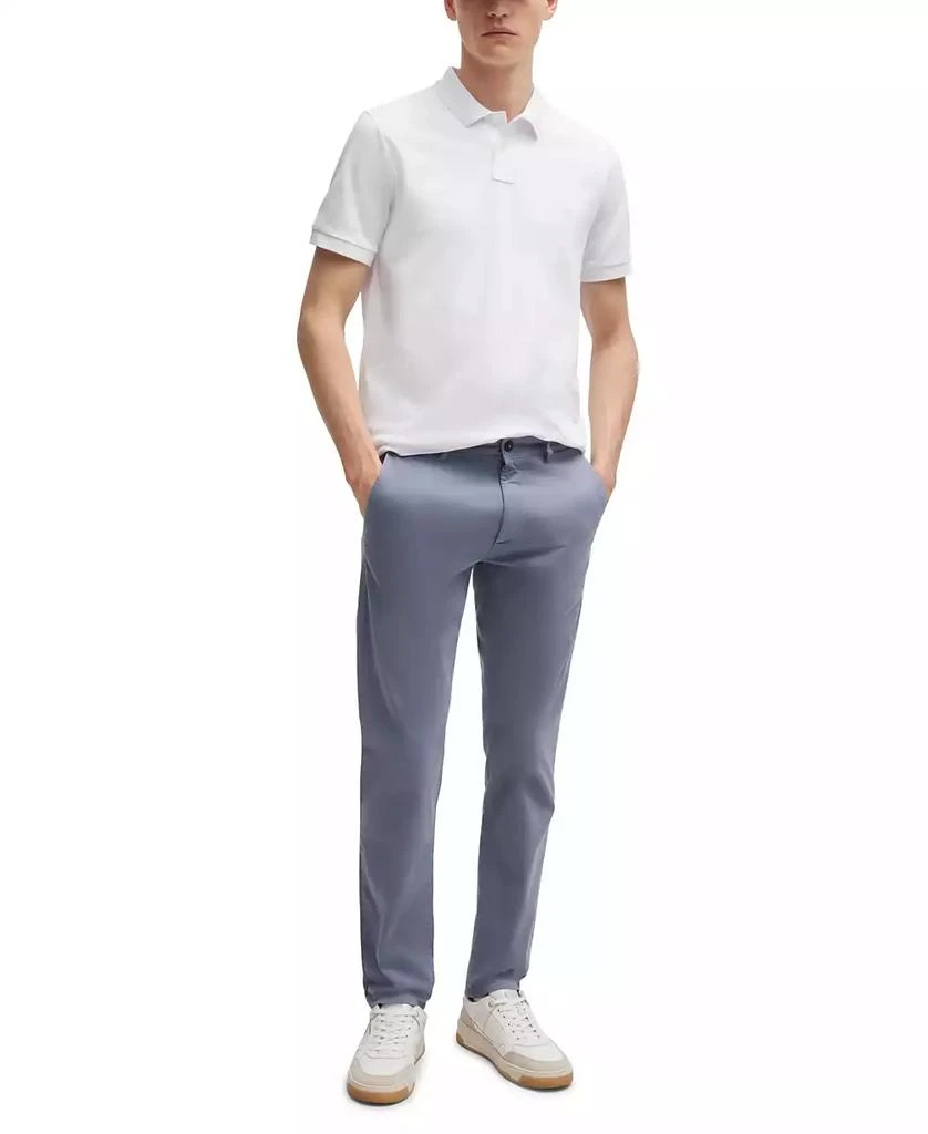 Hugo Boss Men's Stretch-Cotton Satin Slim-Fit Chinos 4