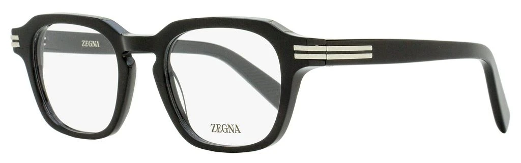 Zegna Men
s Modern Keyhole Eyeglasses EZ5282 001 Black 50mm