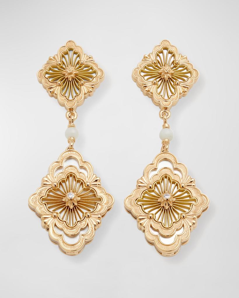 Buccellati Opera Tulle Pendant Earrings in Mother-of-Pearl