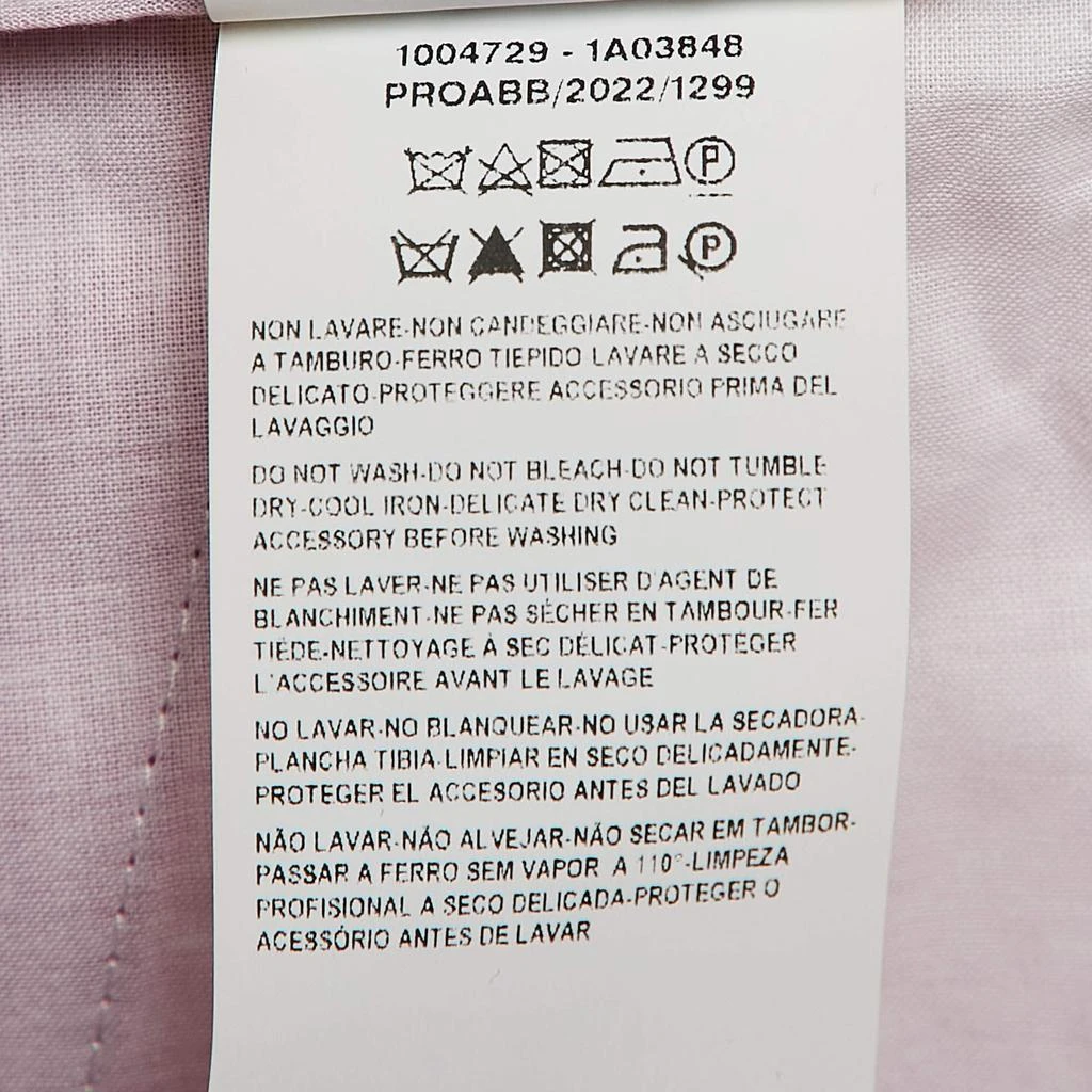 Versace Versace Pink Wool Medusa Detail Belted Trousers XXL 7