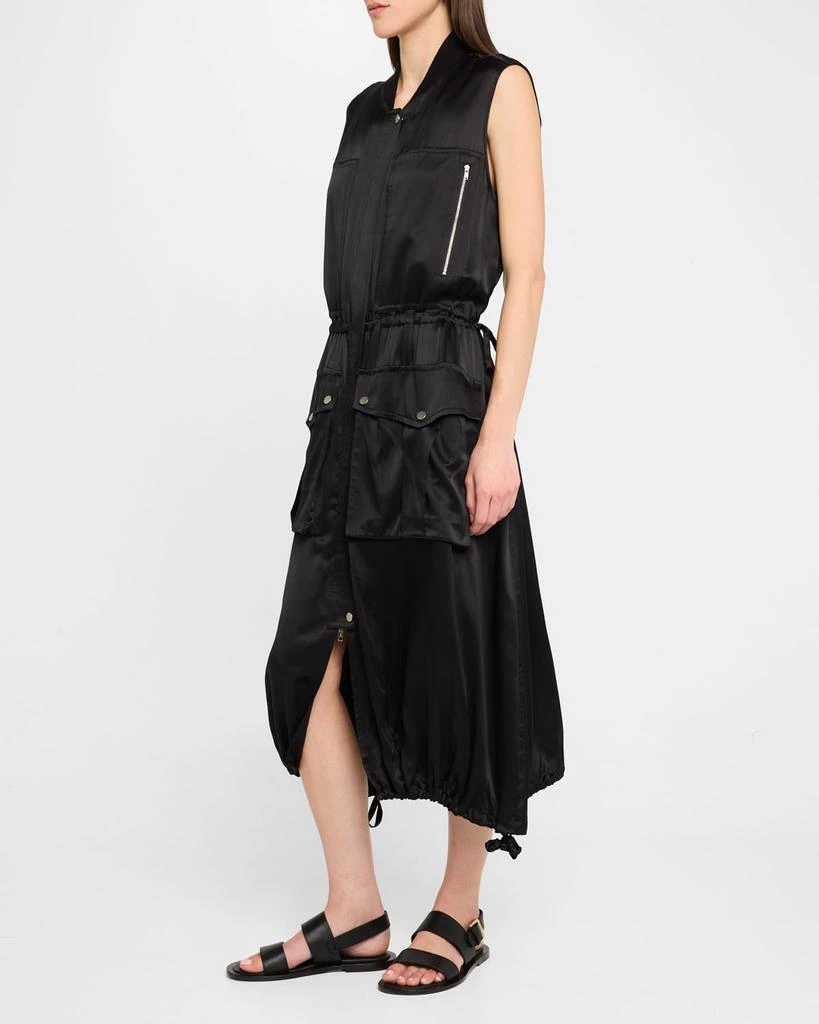 CO Sleeveless Silk Midi Cargo Dress 4