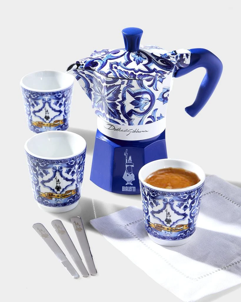 Bialetti 2-Cup Moka Express Pot With Espresso Cups & Stirrers 1