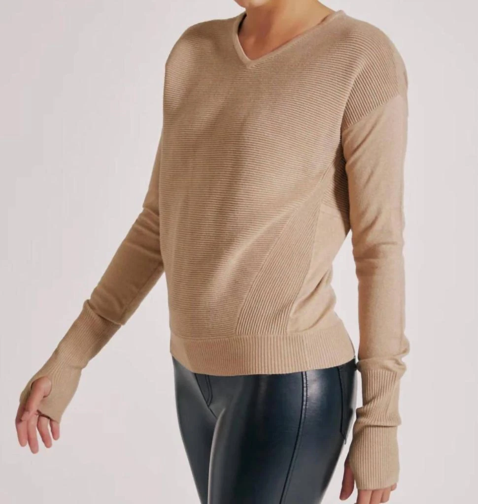 Blanc Noir Blanc Noir - PORTOLA V NECK SWEATER 3