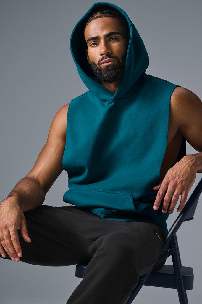 Renown Sleeveless Hoodie - Oceanic Teal – On Sale Now with Up to