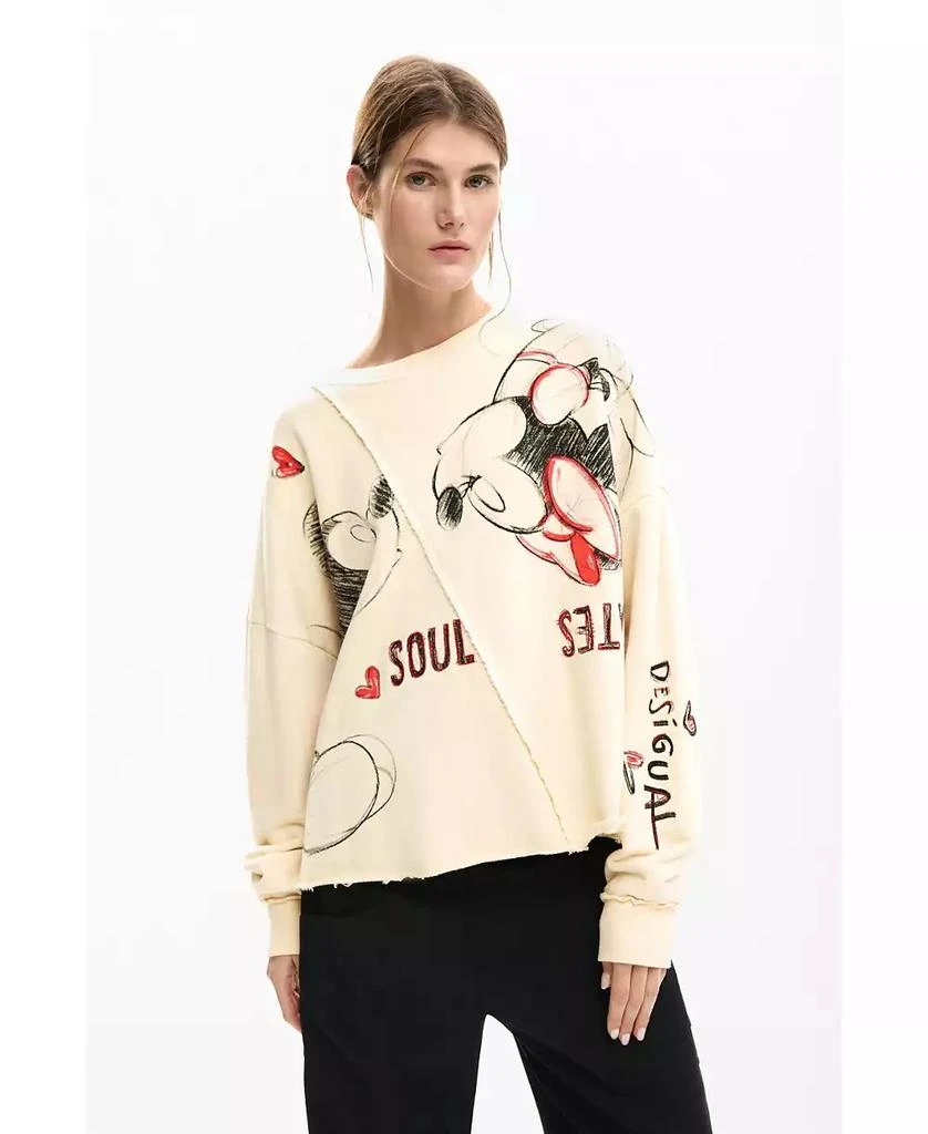 Desigual Women
s Mickey and Minnie Mouse sweatshirt