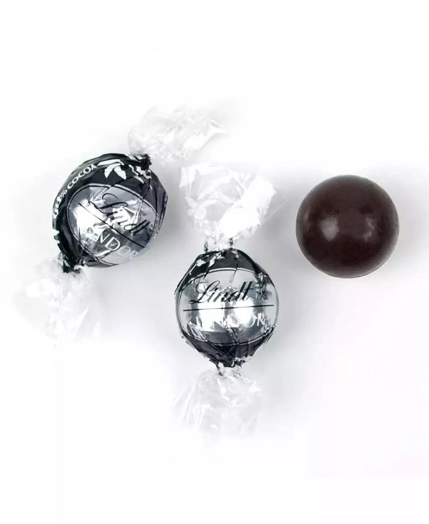 Just Candy Halloween Candy Gift Tin with Chocolate Lindor Truffles by Lindt Large Plastic Tin with Sticker By - Pumpkin 2