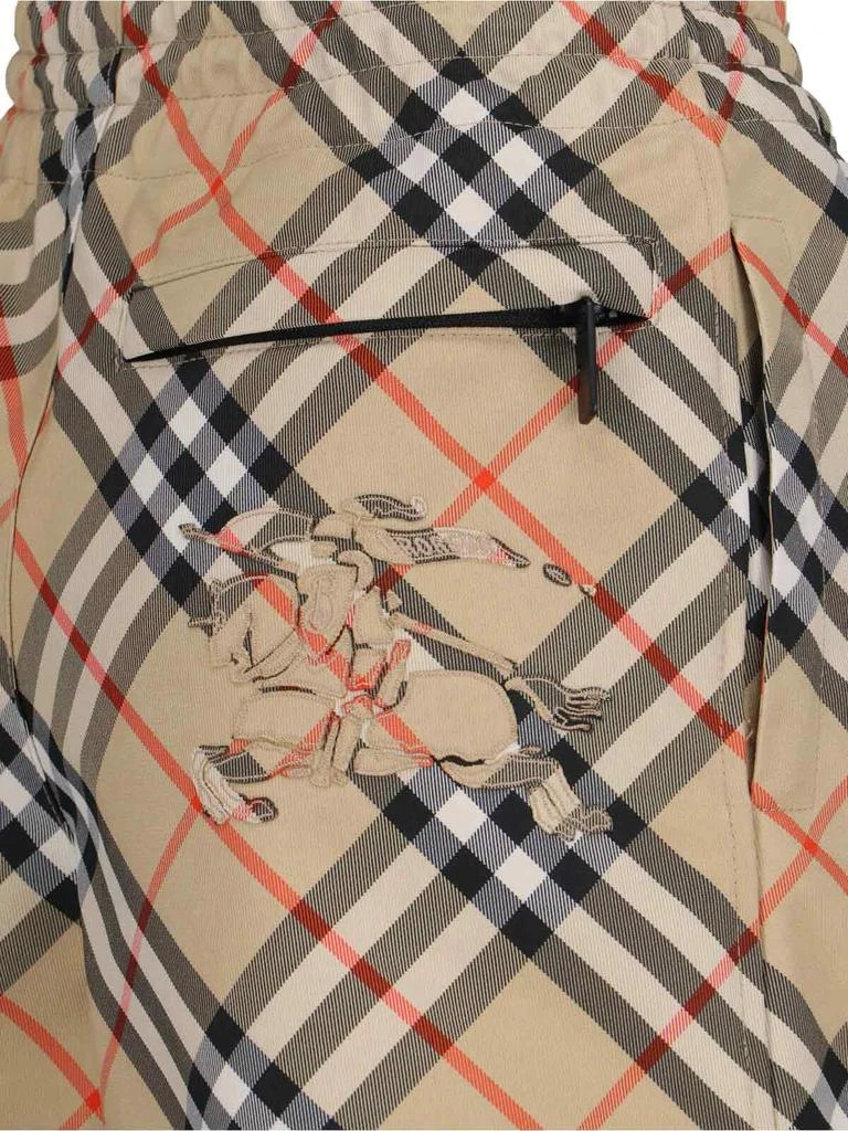 Burberry Burberry EKD Motif Checked Shorts 4