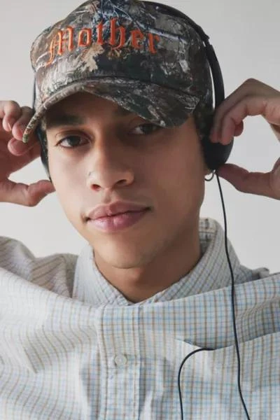 Urban Outfitters Mother Embroidered Camo Snapback Hat 1