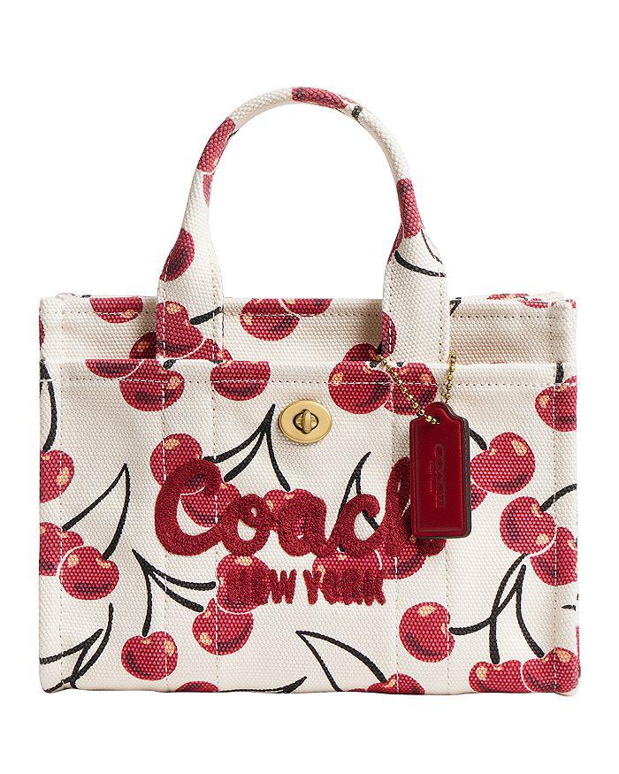Coach Cargo Tote Bag 20 with Cherry Print