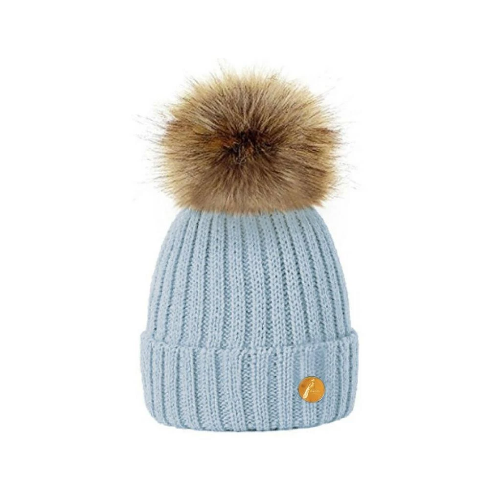 Hortons England Hortons England Meribel PomPom Hat - Sky Blue 1