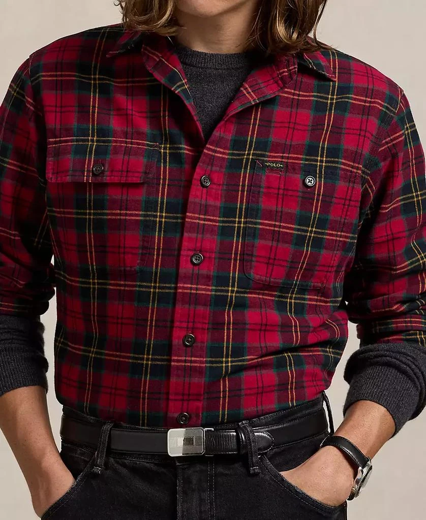 Ralph Lauren Men's Classic-Fit Plaid Oxford Workshirt 3