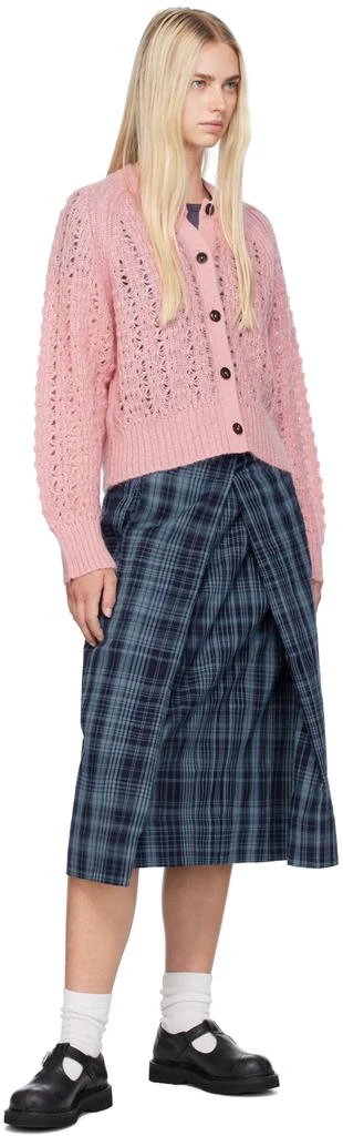 YMC YOU MUST CREATE Blue & Indigo George Midi Skirt 4