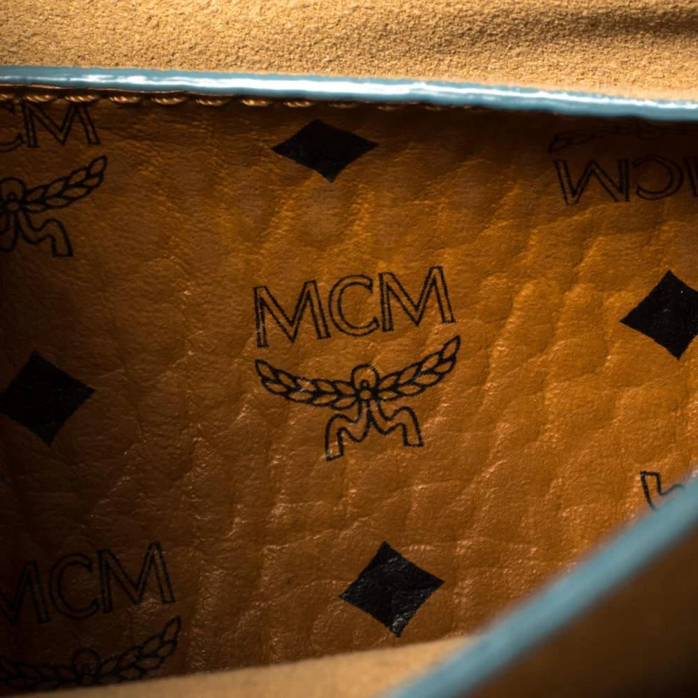 MCM MCM Blue Leather Mini Milla Tote 9