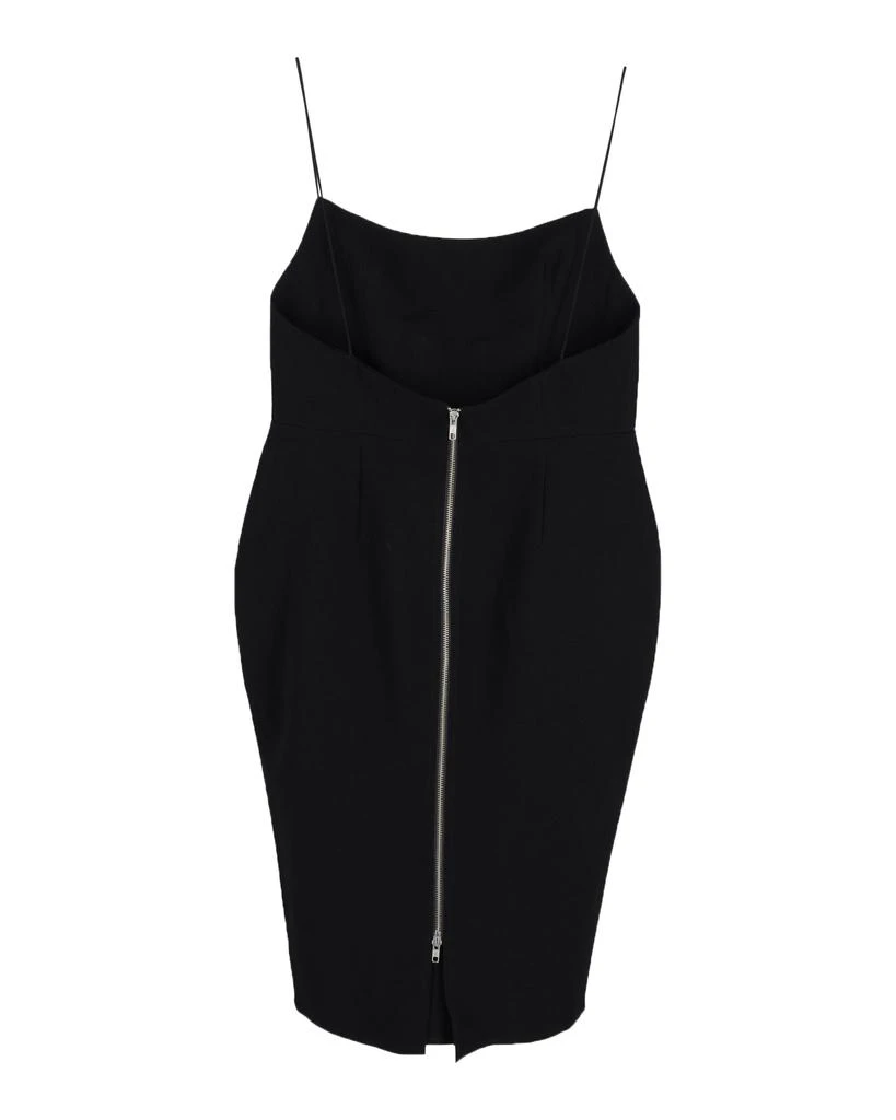 Alex Perry Square Neck Midi Dress in Black Polyester 2