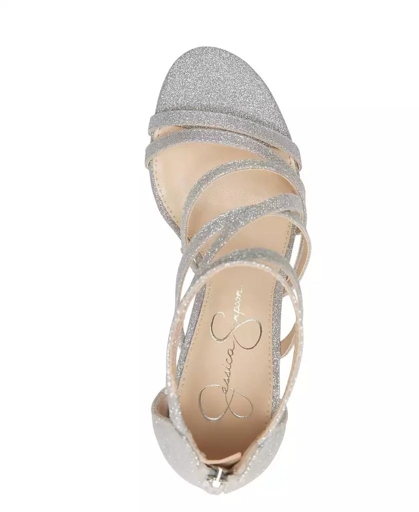 Jessica Simpson Women's Stassey Strappy Block Heel Dress Sandals 4