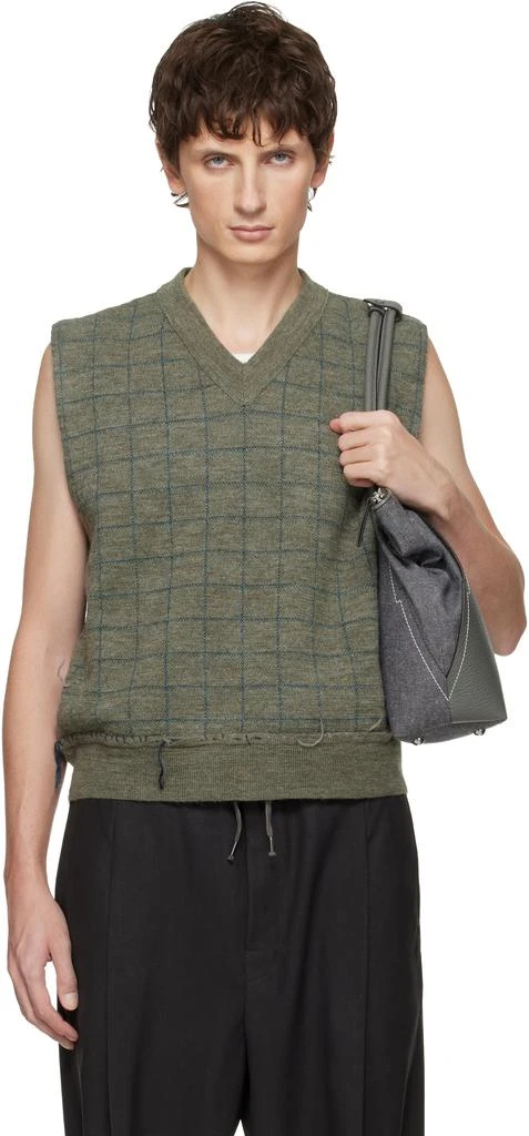 MAISON MARGIELA Green Knit Vest 1