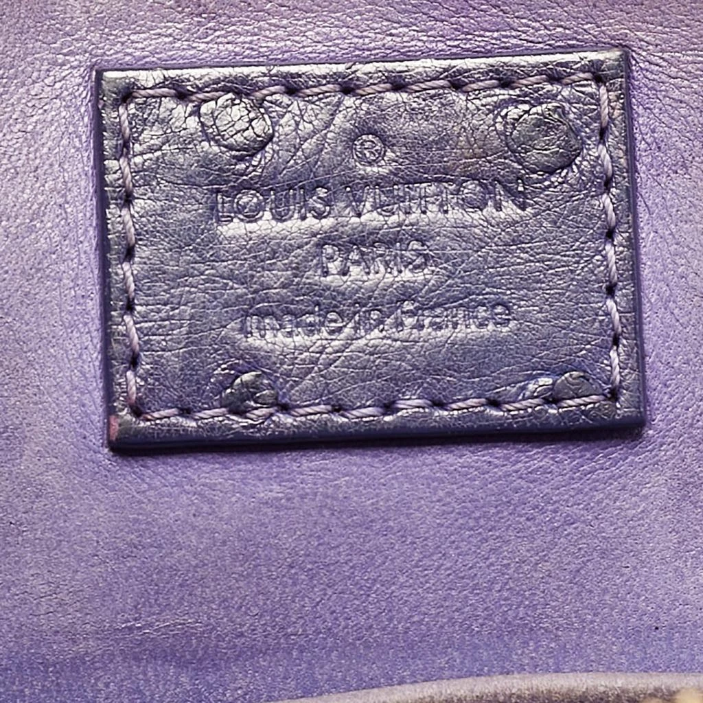Louis Vuitton Louis Vuitton Purple Ostrich Alma BB Bag 15