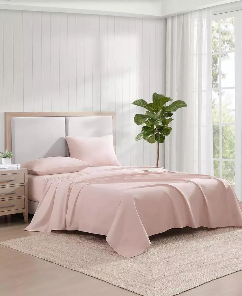 Tommy Hilfiger Solid 144-Thread Count Cotton Chambray Washed 3-Pc. Sheet Set 2