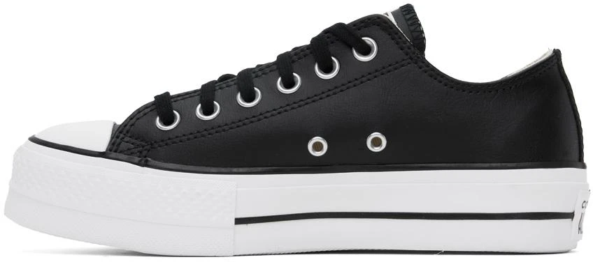 Converse Black Chuck Taylor All Star Platform Leather Low Top Sneakers 3