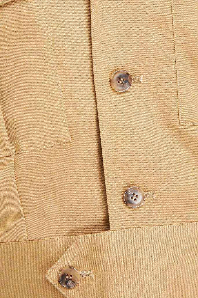 FRAME Pleated cotton-blend twill jacket 4