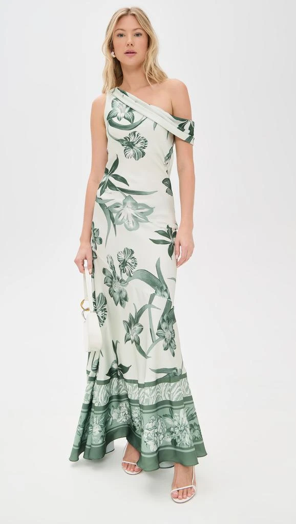 ROCOCO SAND One Shoulder Cowl Maxi Dress 7