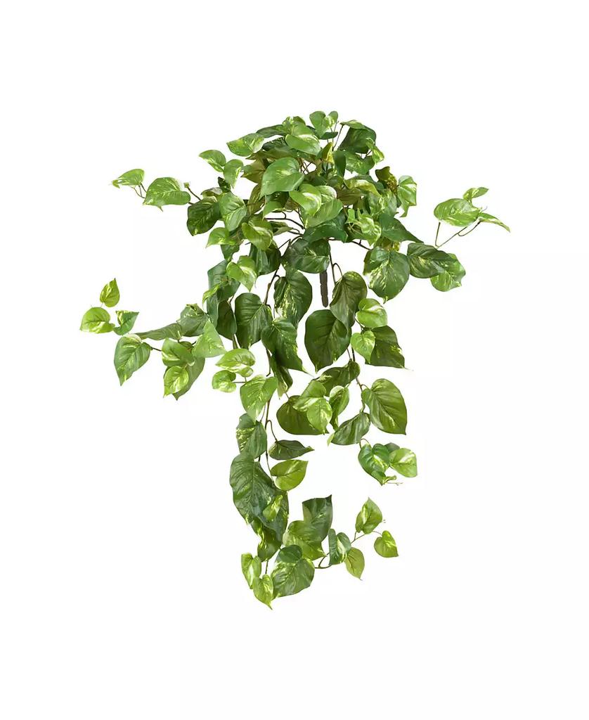 NEARLY NATURAL 40" Pothos Hanging Bush, Set of 3