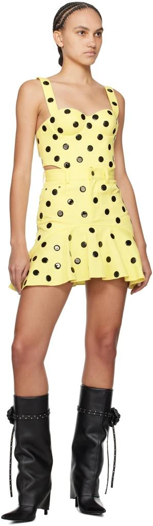 AREA Yellow Polka Dot Top 4