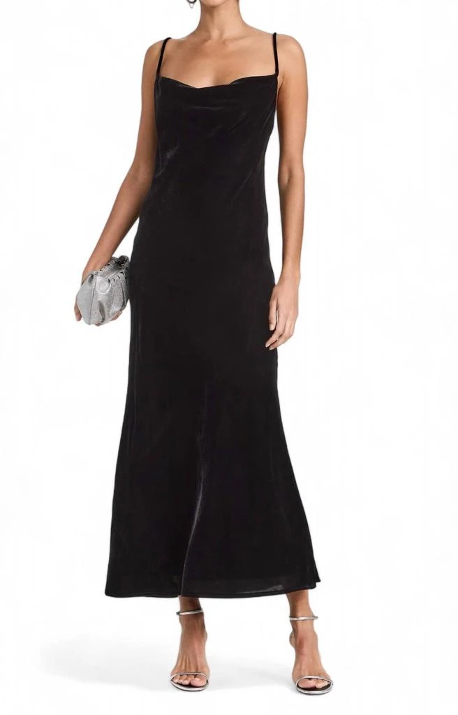 Jemima Velvet Dress In Black  On Sale Now with Up to 84% Off | Discover  Exclusive Deals & Savings at BeyondStyle  Authentic Rhode clothing|women| dresses with Limited-Time Discounts, Free Shipping, and
