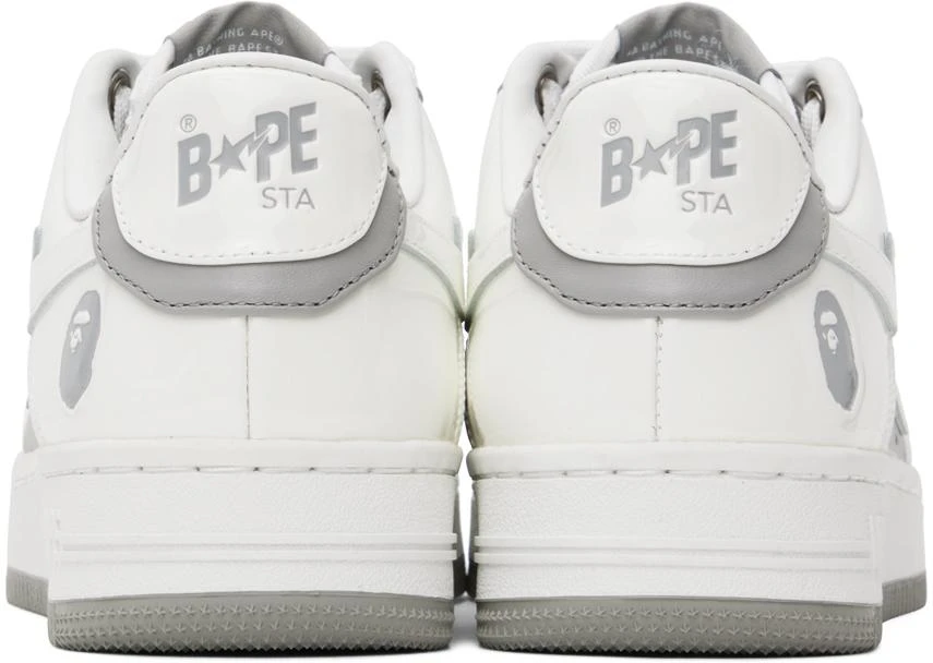 Bape White & Gray STA #6 Sneakers 2