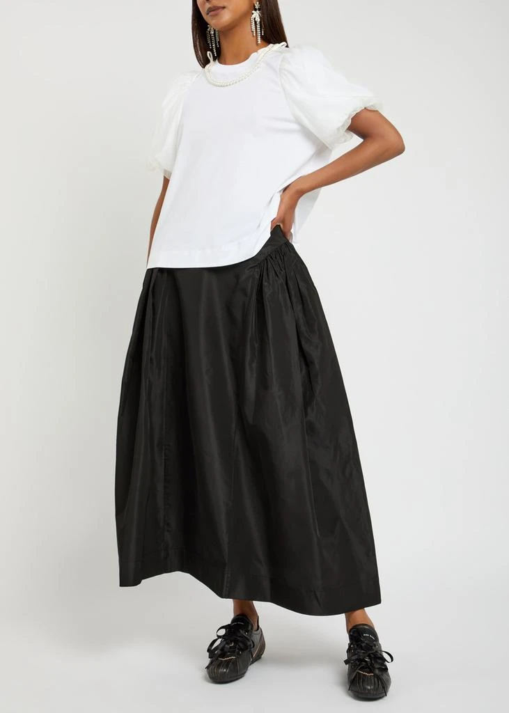 Simone Rocha Tulle Overlay Puff Sleeve cotton T-shirt 4