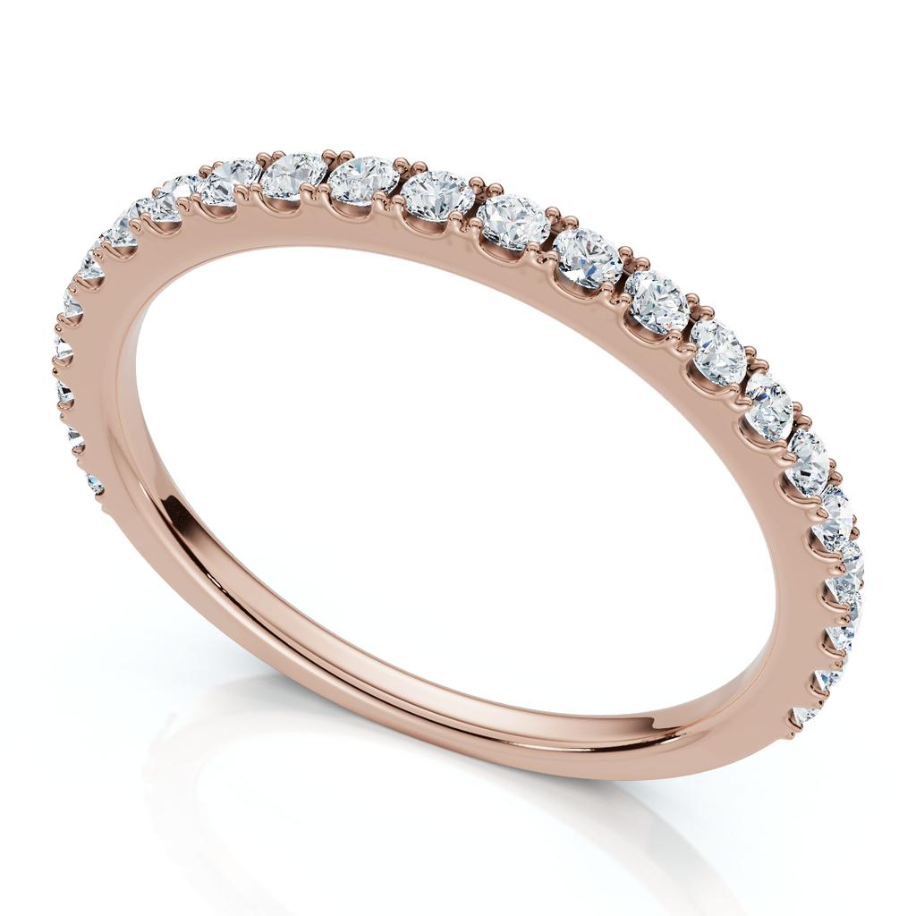 Pompeii3 1/5Ct Diamond Wedding Stackable Anniversary Ring 10k Gold Lab Grown